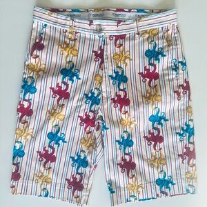 FlowGolf Flow Society Men’s Barrel of Monkeys Golf Shorts - Size 34